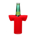 Team clothes shape neoprene beer bottle cooler sleeve keep drink cold